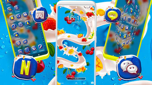 Milky Fruit Theme Launcher screenshot 4