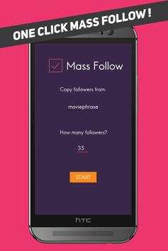 Mass follow for Instagram screenshot 3