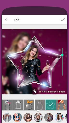 PiP Christmas Camera New Year photo frame 2020 screenshot 5