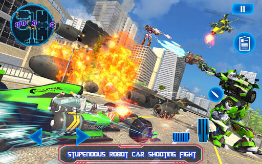 Bus Robot Formula Car Transformation War Game 2021 screenshot 1