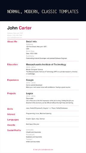 Resumaker - Resume builder app free CV maker jobs screenshot 5
