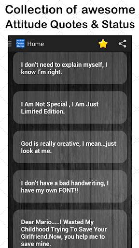 Attitude Quotes,Status message screenshot 1