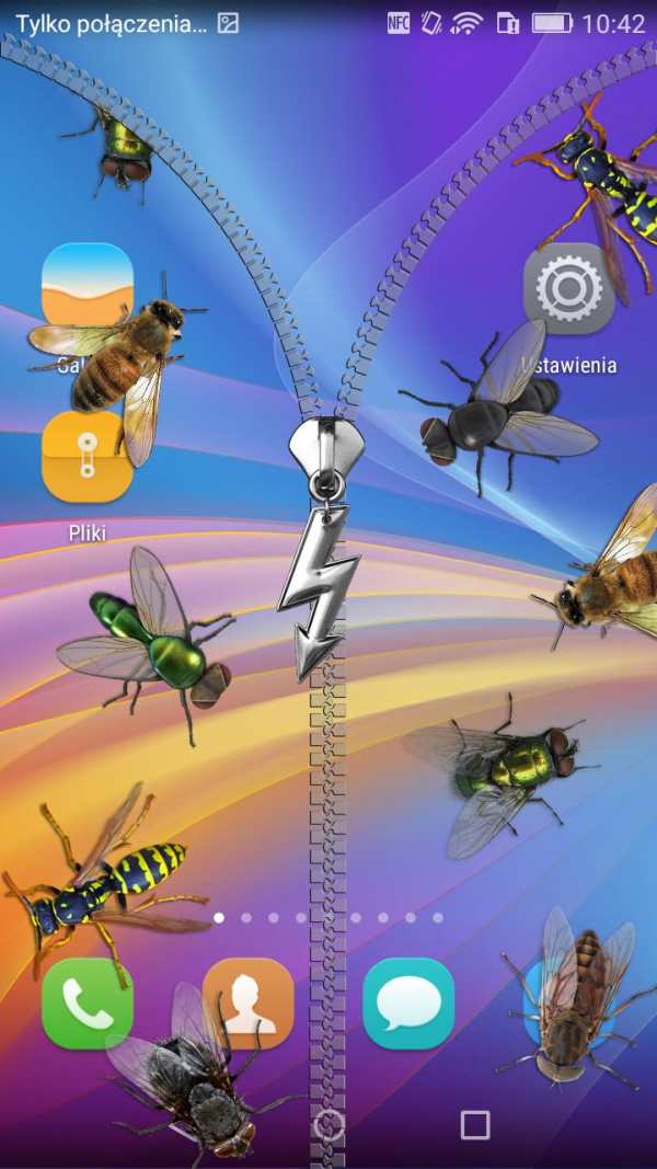 Flies lock screen prank screenshot 2