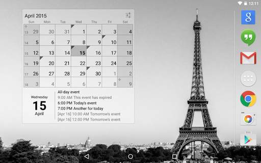 Calendar Widget (key) screenshot 5