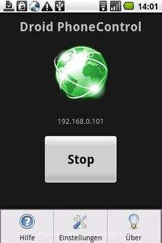 Droid PhoneControl Lite screenshot 1