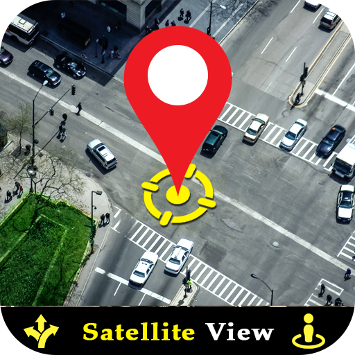 Vista de rua de navegação GPS icon