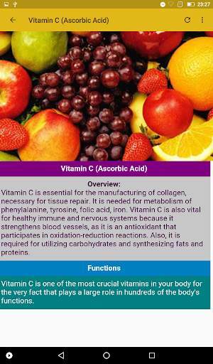 Vitamins and Minerals Guide screenshot 1