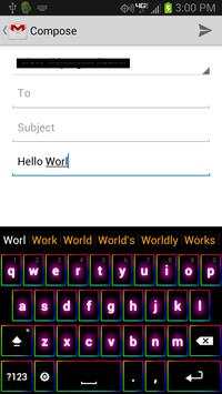 Rainbow Keyboard screenshot 1
