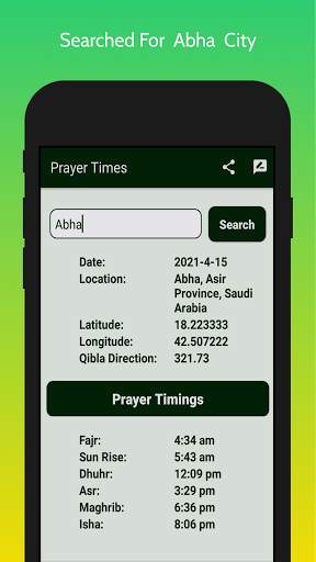 Prayer Times Lite screenshot 5
