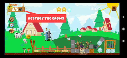 Angry Crows Slingshot Catapult स्क्रीनशॉट 8
