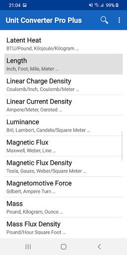 Unit Converter Pro Plus screenshot 1