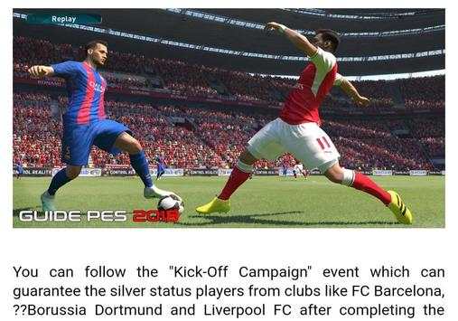 Guide For PES 18 screenshot 2
