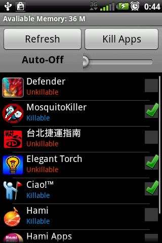 Epic Task Killer screenshot 1