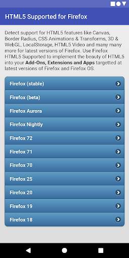 HTML5 Supported for Firefox -Check browser support screenshot 1