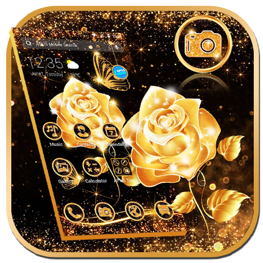 Gold Rose Theme icon