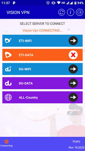 Vision VPN screenshot 2