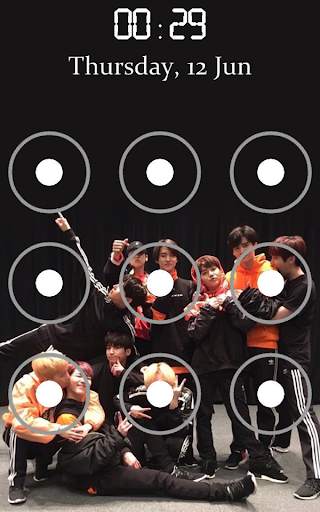 Pentagon KPOP Pattern Lock Screen screenshot 1