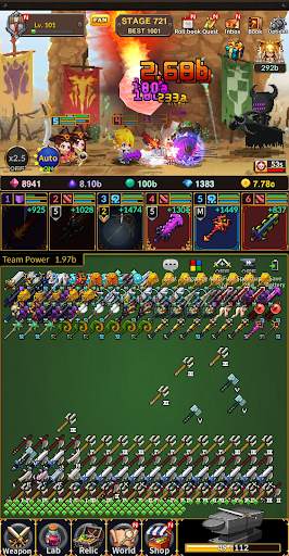 Weapon Heroes : Infinity Forge(Idle RPG) screenshot 8