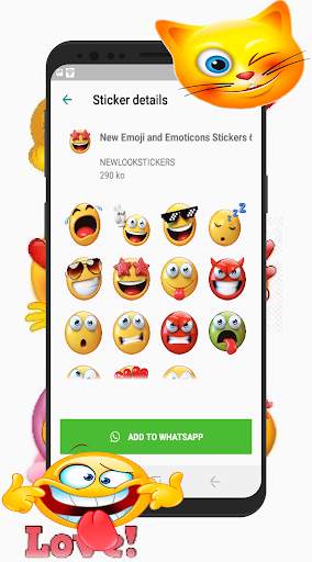 New Emoji and Emoticons Stickers - WAStickerapps screenshot 7