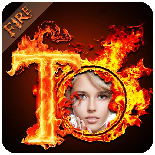Fire Text Photo Frame - Fire Text Photo Editor 1.2