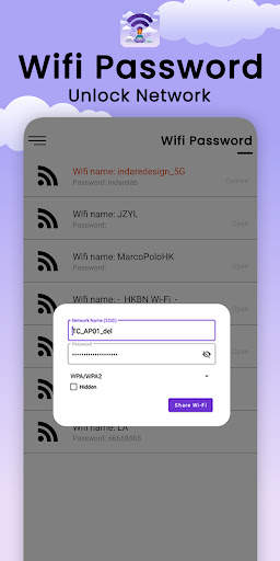 Wifi Password Unlock Network screenshot 4