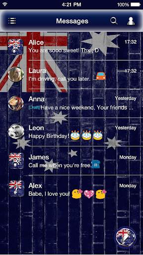Australia Emoji Keyboard Theme स्क्रीनशॉट 4