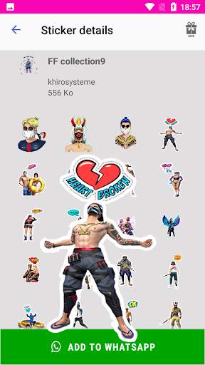 ff stickers 💎💎 screenshot 1