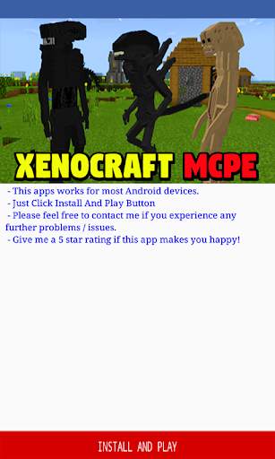 Minecraft PE için Addon XENOCRAFT screenshot 1