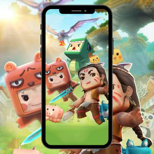 Mini World Block Art Wallpaper HD स्क्रीनशॉट 1