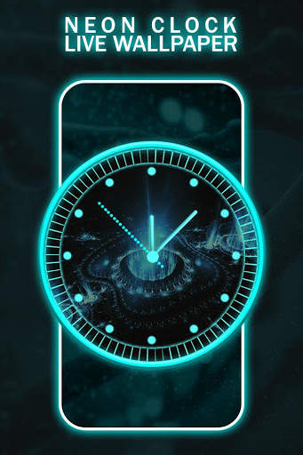 Neon Clock Live Wallpaper screenshot 5