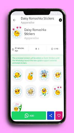 Animated Flowers Stickers for Whatsapp GIF 🌹 💐 screenshot 2