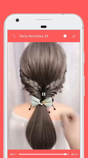 Party Hairstyle - Video Step By Step Offline screenshot 5