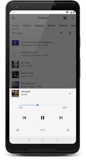 TimberX Music Player screenshot 4