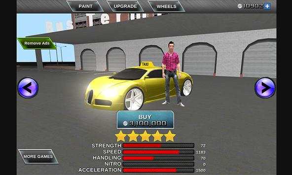 3D City Taxi Driving Mania screenshot 5