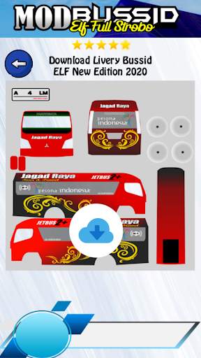Mod Bussid ELF Full Strobo screenshot 4