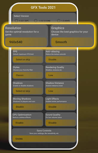 GFX Tool for PUBG - Game Launcher & Optimizer screenshot 1