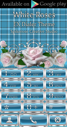 White Roses Go Launcher theme screenshot 5