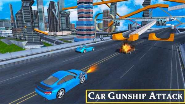 Futuristic Flying Muscle Car Shooting Simulator 3D screenshot 4