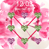 Diamond Heart Pattern Lock icon