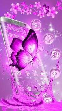 3D Neon Butterfly Kawaii Theme screenshot 3