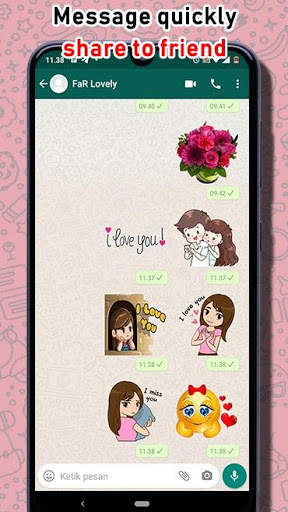 Love Sticker Romantic WAStickerApps for WhatsApp screenshot 6