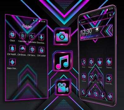Neon Purple Diamond Business Theme screenshot 3