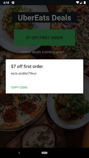 Uber Eats Coupon Deals - Save Money on Uber Eats screenshot 2