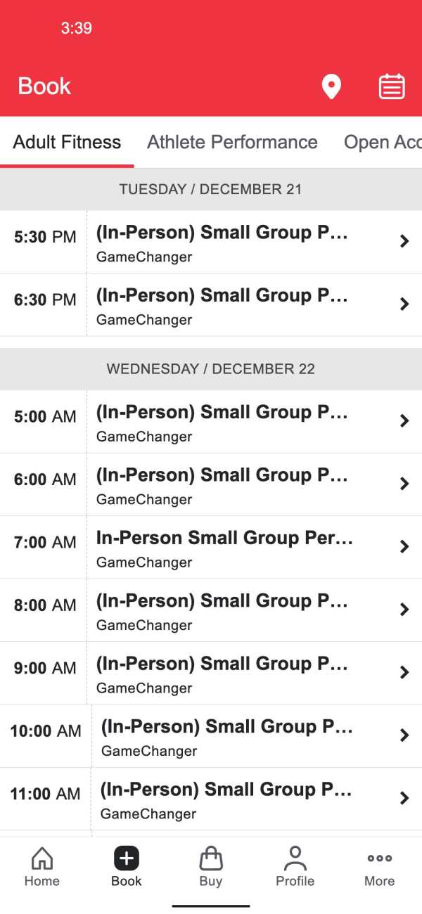 GameChanger Fitness screenshot 2