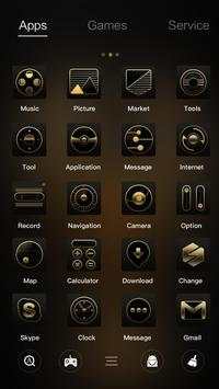 Golden Tornado Go Launcher Theme screenshot 2
