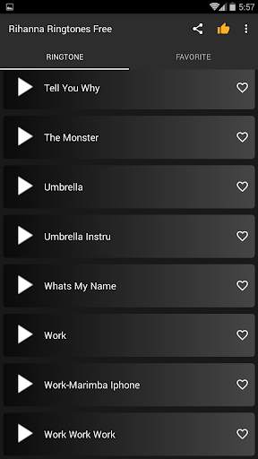 Rihanna ringtones free screenshot 3