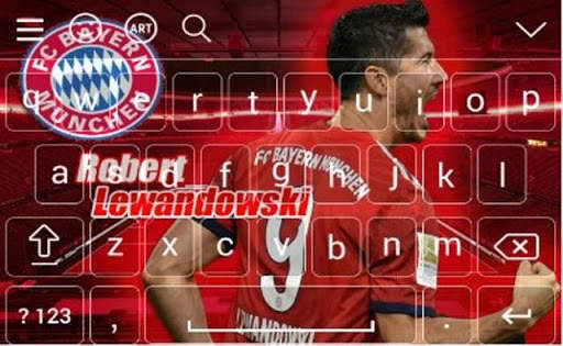 Robert Lewandowski Theme Keyboard स्क्रीनशॉट 4