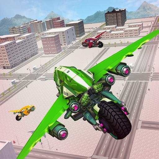 Light Flying Bike Taxi Driving Stunts 1.0.15