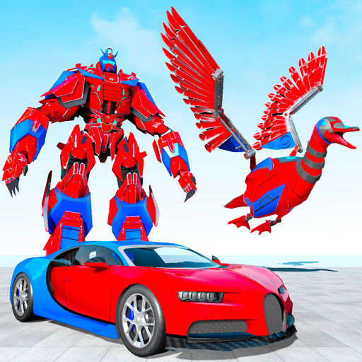 Duck Robot Car Transform Games 2.1
