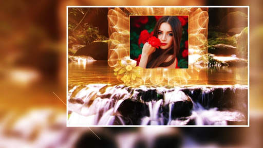 Beautiful Waterfall Photo Frames Greeting Cards screenshot 3